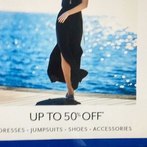 50% discount on all dresses and jeans